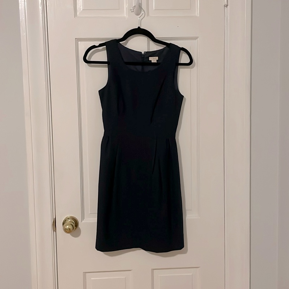 J. Crew Navy Sheath Mini Dress 00